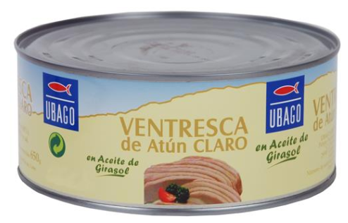 VENTRESCA DE ATUN LATA 1 KG P.E. 0,65 KG