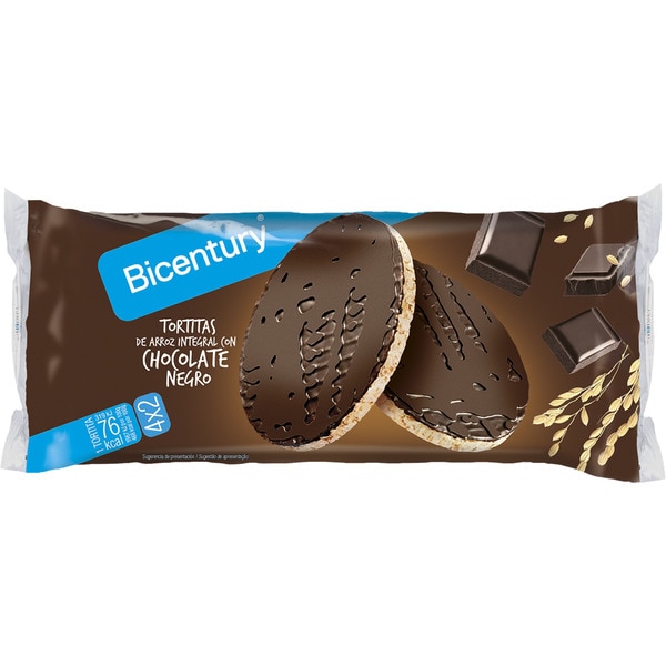 TORTITA BICENTURY ARROZ CHOCO 130GR(14U)