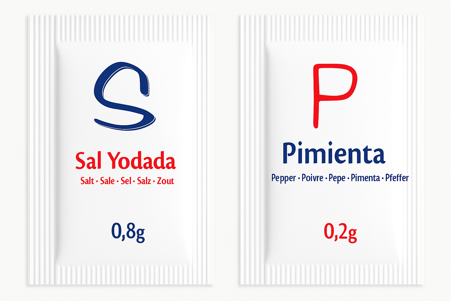 SAL Y PIMIENTA EN SOBRES (1000U) AZACONSA