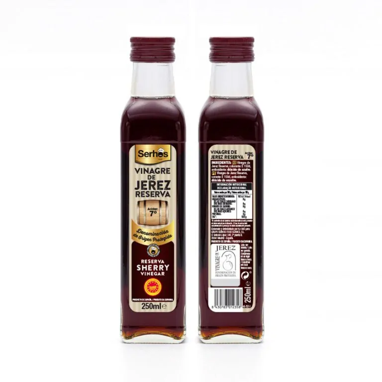 VINAGRE DE JEREZ 250 ML CRISTAL. SERHOS