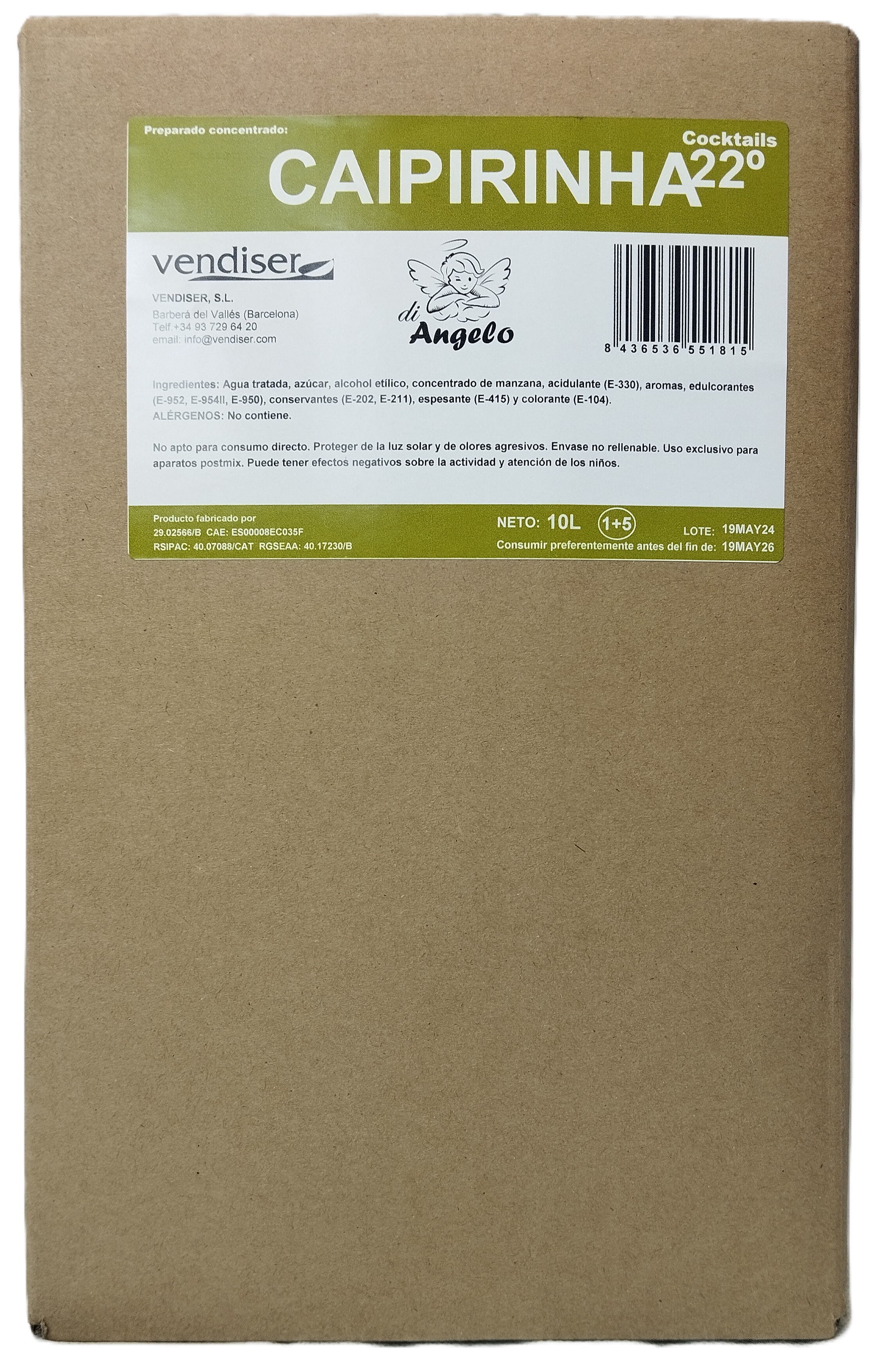 COCKTAIL CAIPIRIÑA BIB 10 L