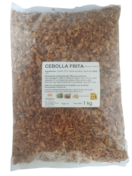 CEBOLLA FRITA DESHIDRATADA 1 KG. CRISPY