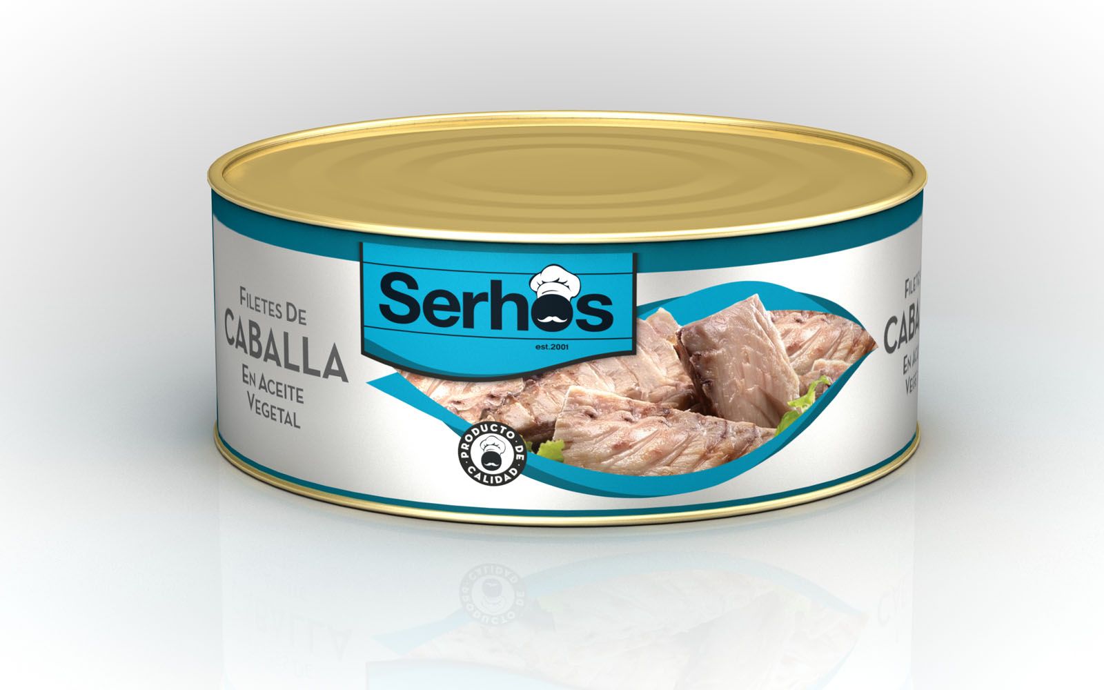 FILETE DE CABALLA LATA 1 KG P.E. 0,63 KG