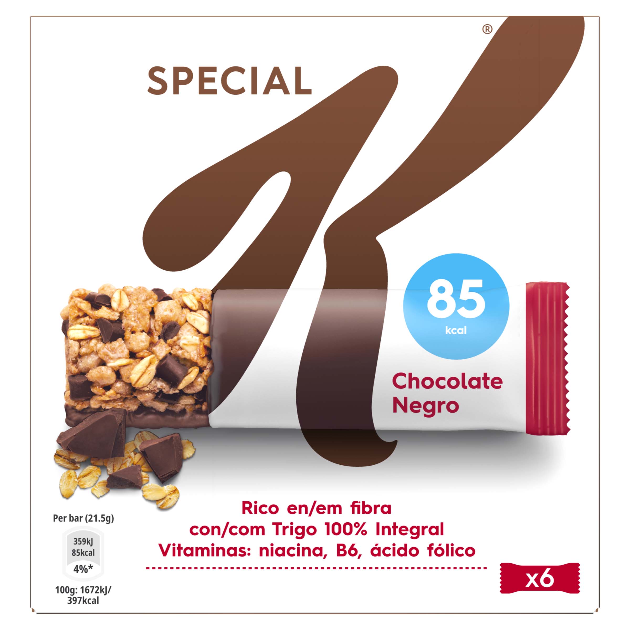 BARRITA SPECIAL K CON CHOCOLATE (14 X 6 X 21,5GR)