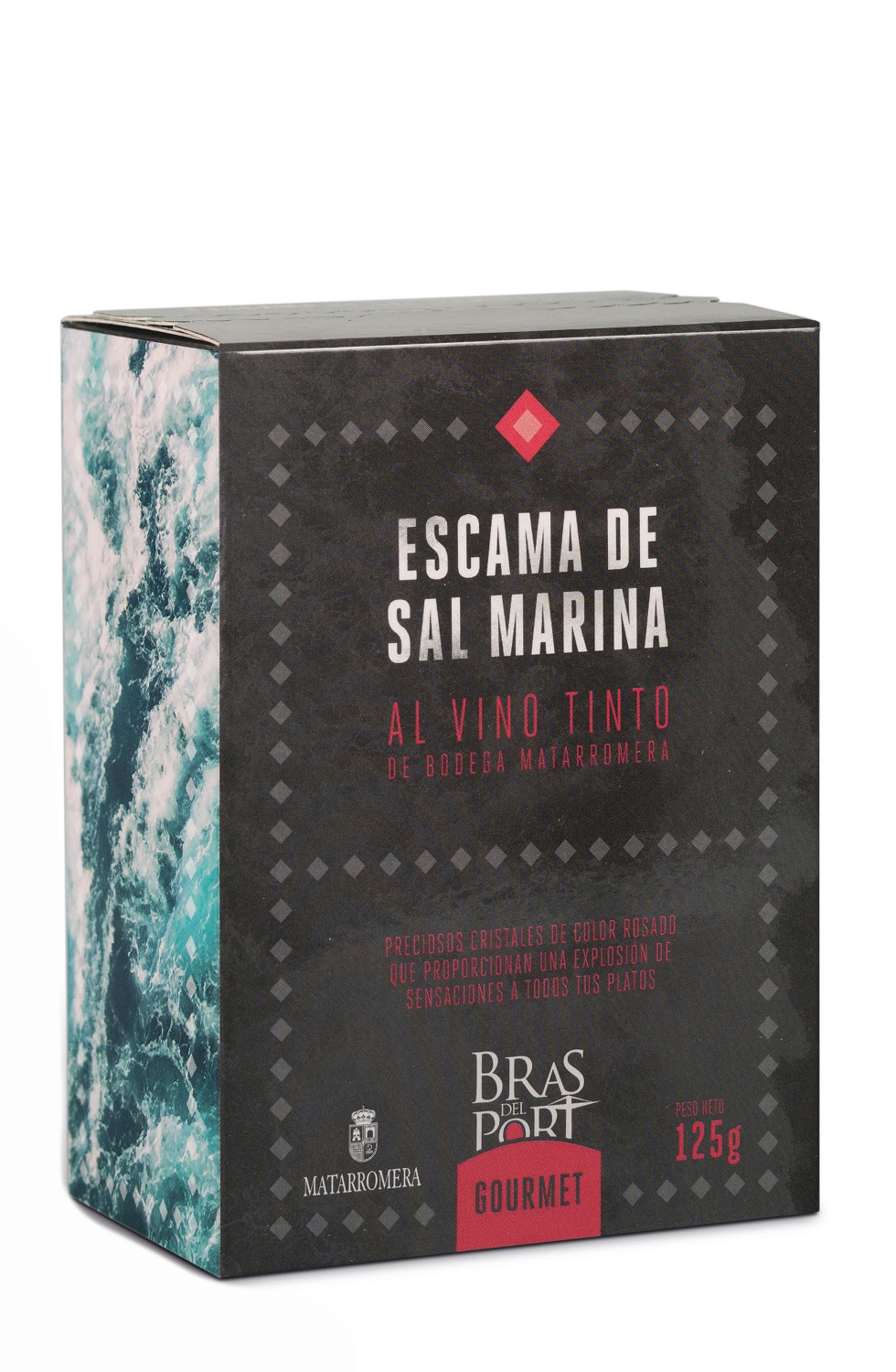 ESCAMAS DE SAL AL VINO TINTO 125 GR