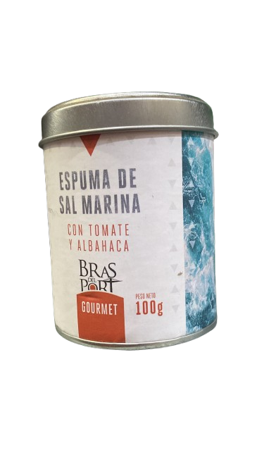 ESPUMA DE SAL CON ALBAHACA Y TOMATE 100 