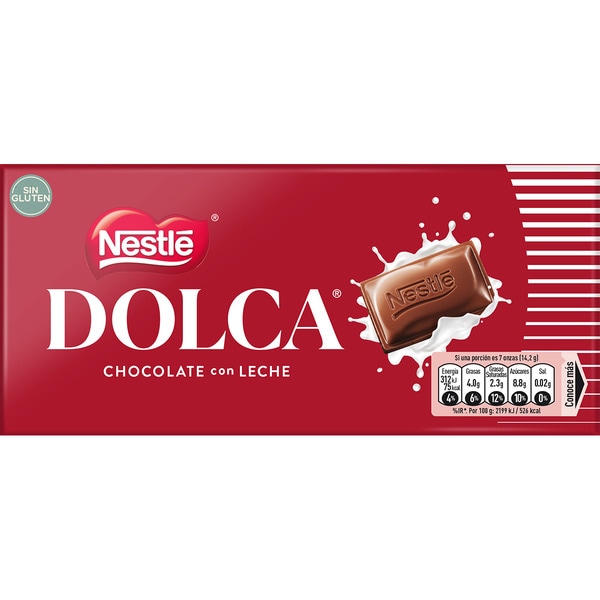 CHOCOLATE CON LECHE 100 GR DOLCA