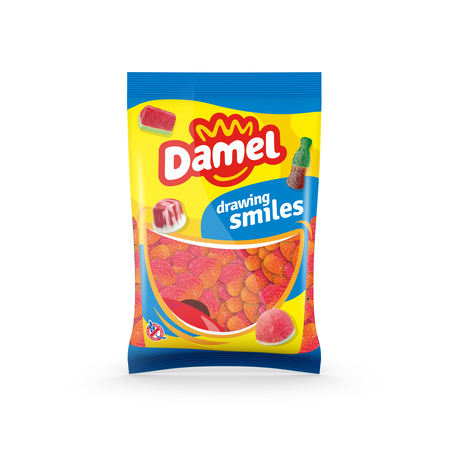 GOLOSINAS CORAZON MELOCOTON 1 KG