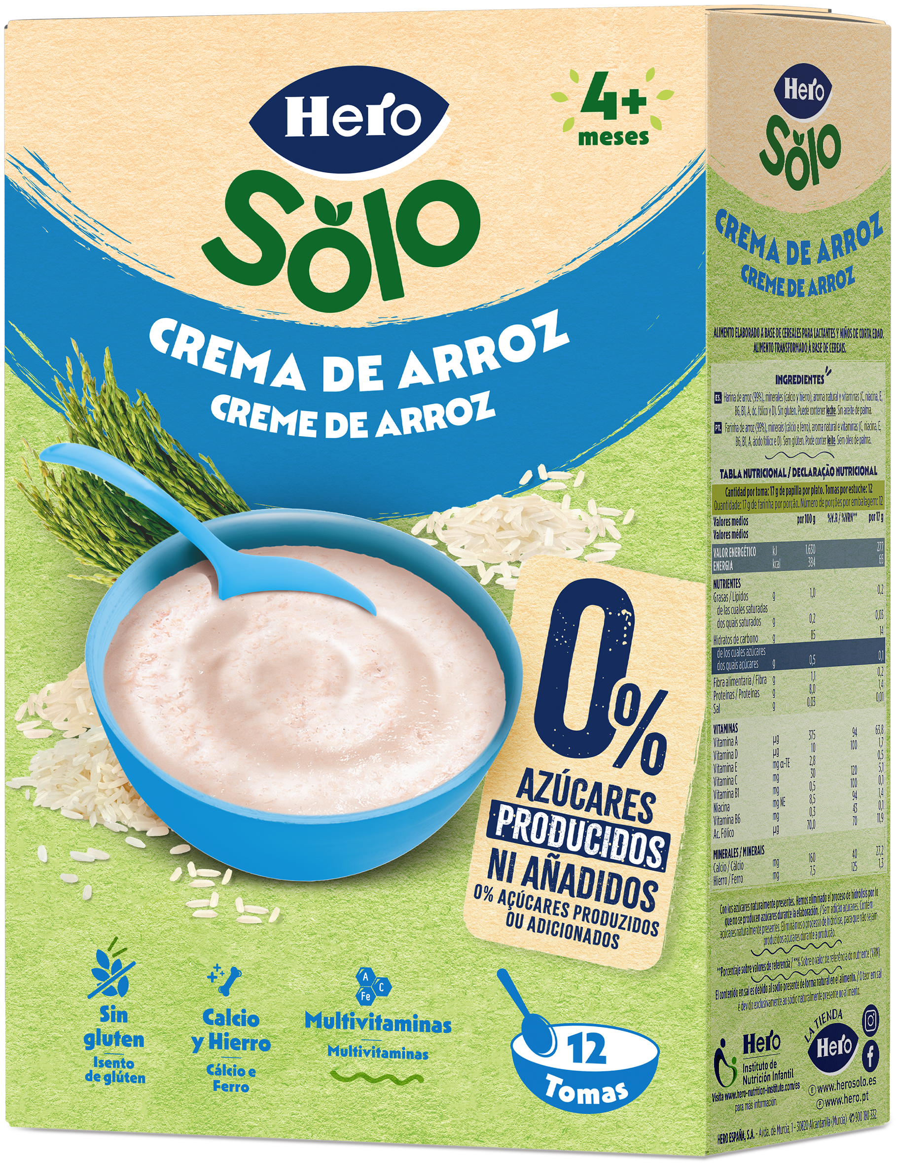 PAPILLA CREMA DE ARROZ BABY 220 GR. HERO
