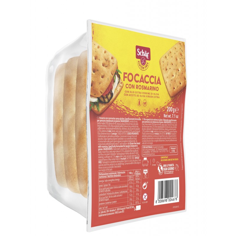 FOCACCIA ROSMARINO (2U X 100GR) SCHAR