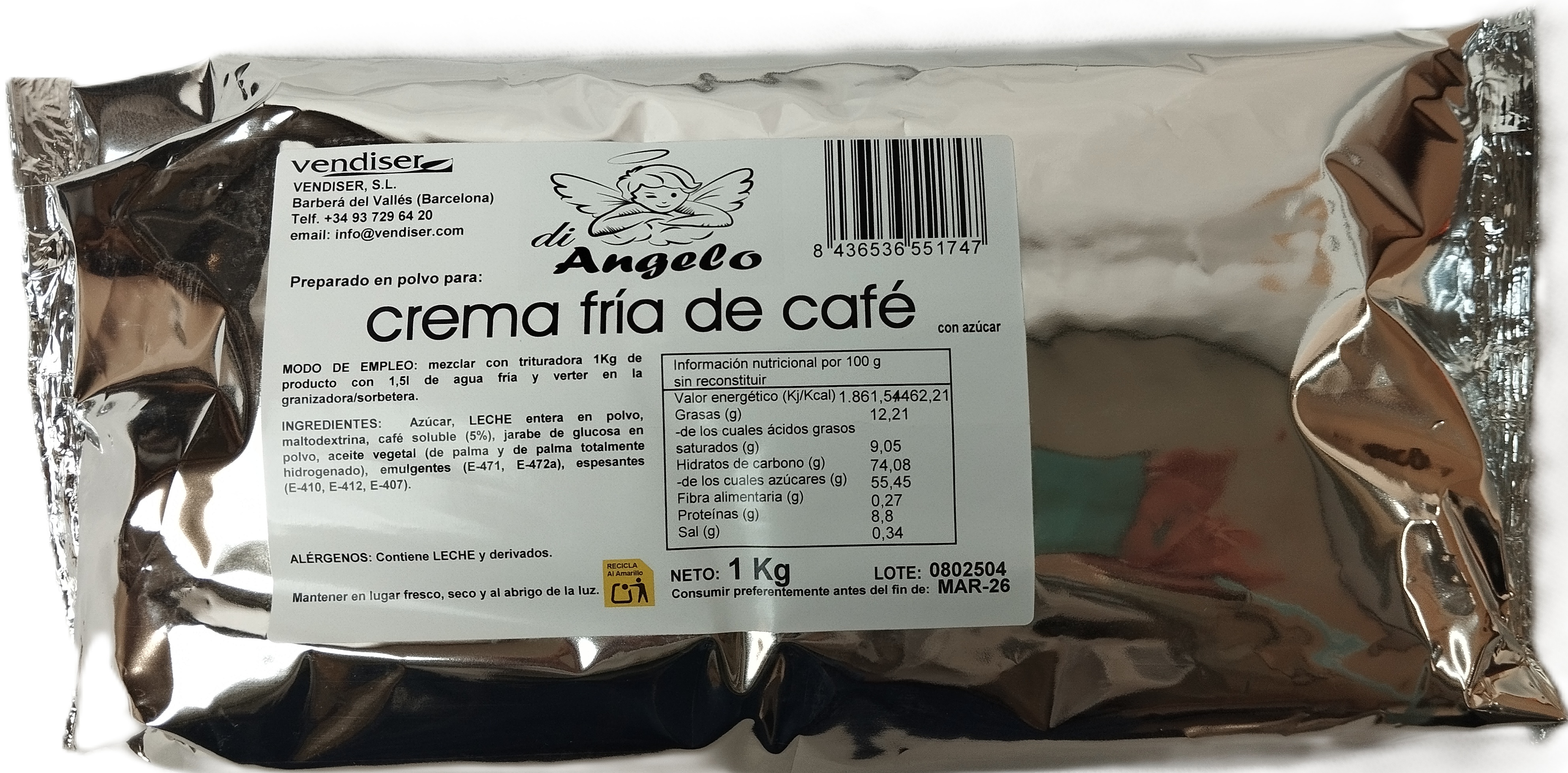 CREMA HELADA DE CAFE B.1 KG