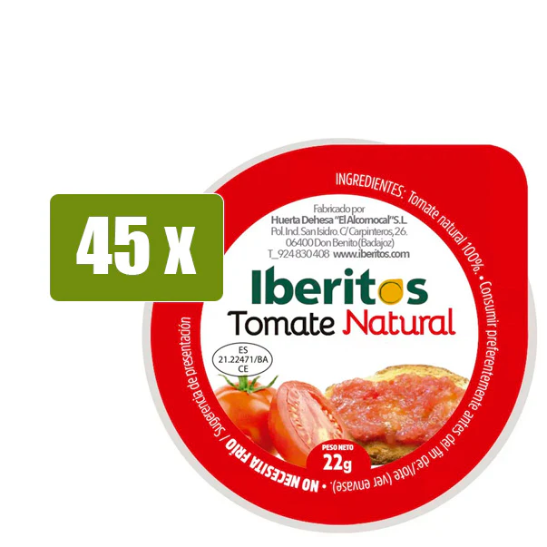 TOMATE NATURAL (45U X 22GR) IBERITOS