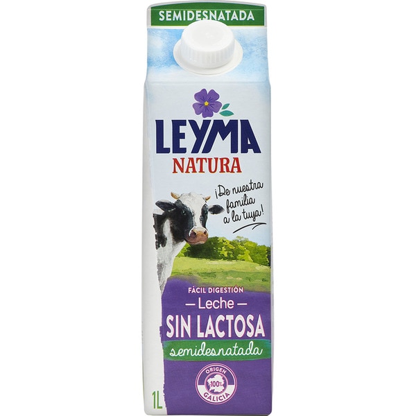 LECHE SEMI SIN LACTOSA 1 L (CAJA 6 BRICK)