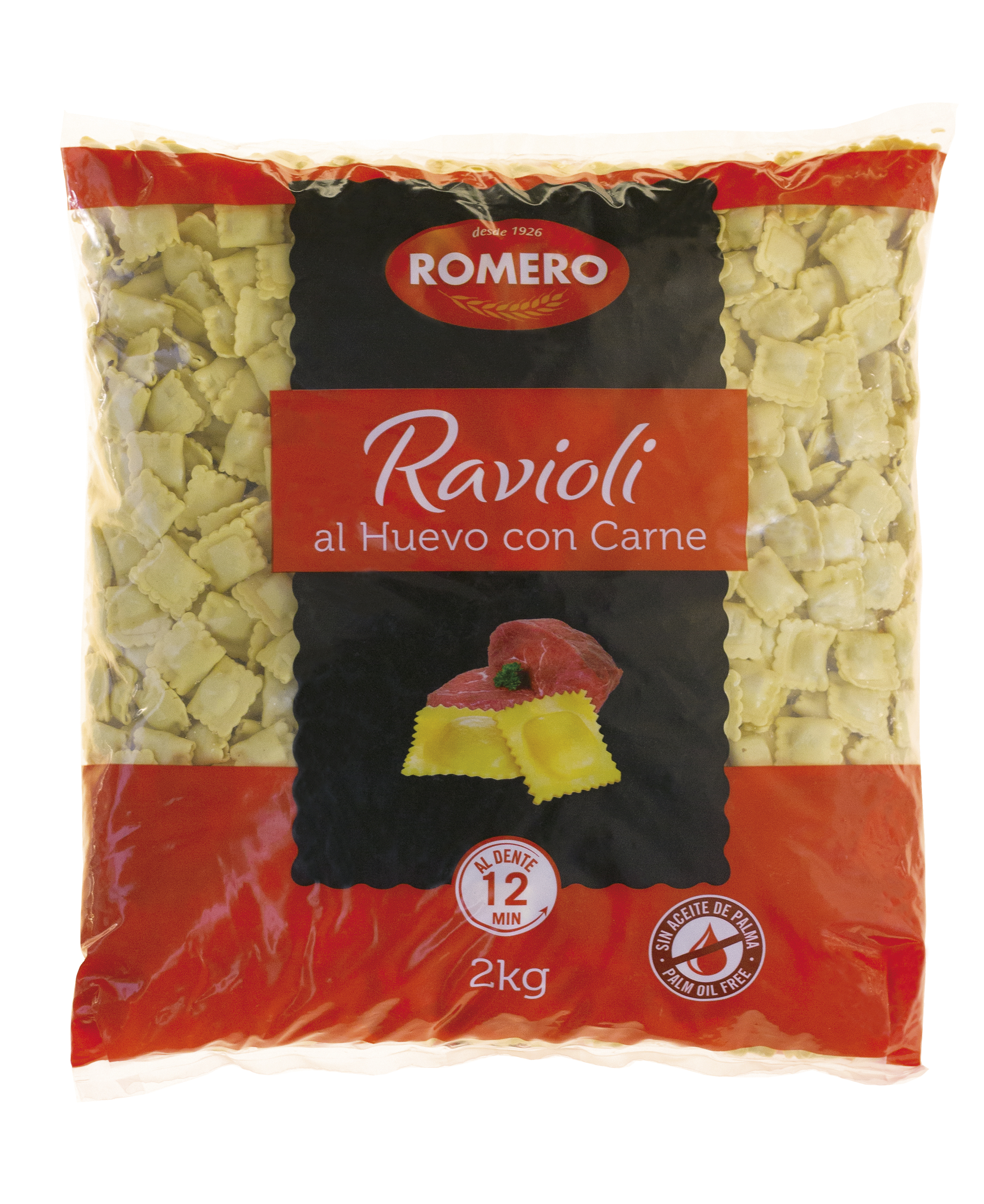 RAVIOLIS CARNE SECOS 2KG MI PASTA