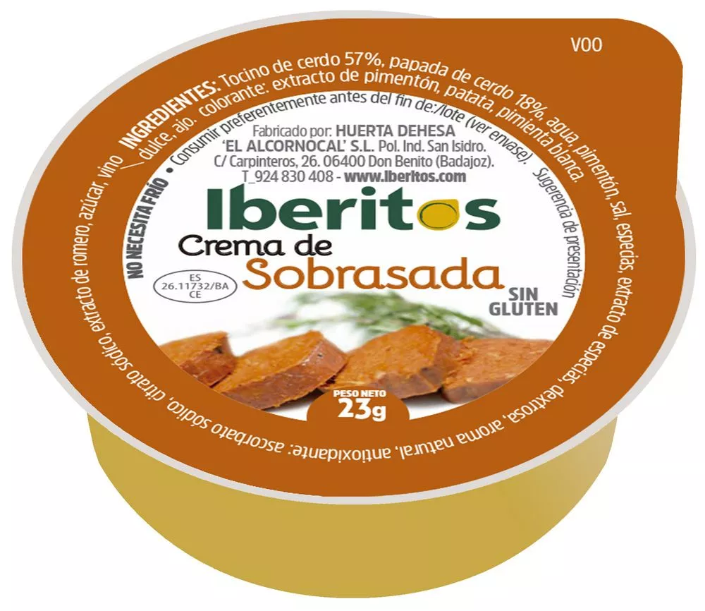 CREMA SOBRASADA (45U X 25GR) IBERITOS