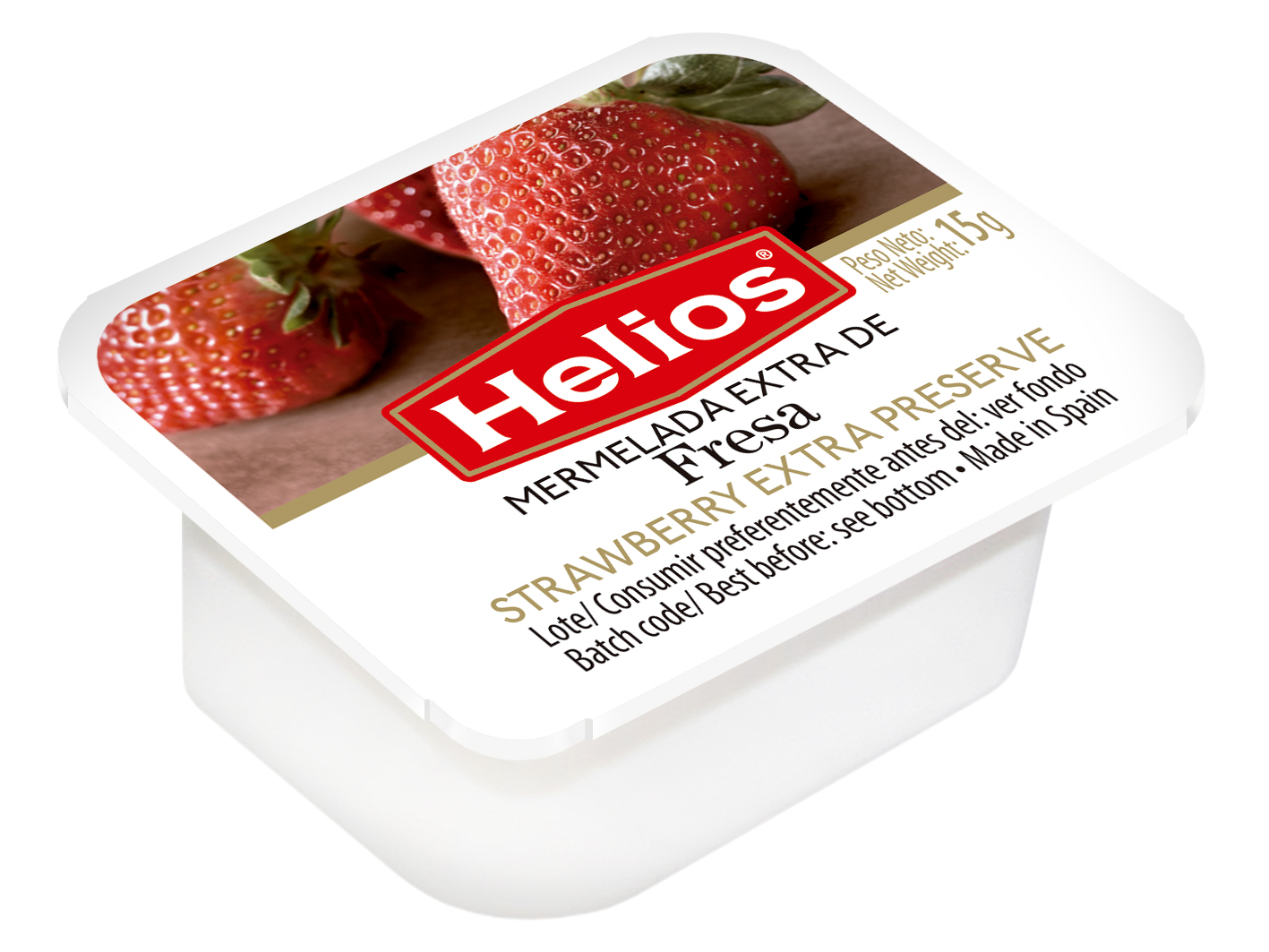 MERMELADA FRESA (300U) 15 GR HELIOS