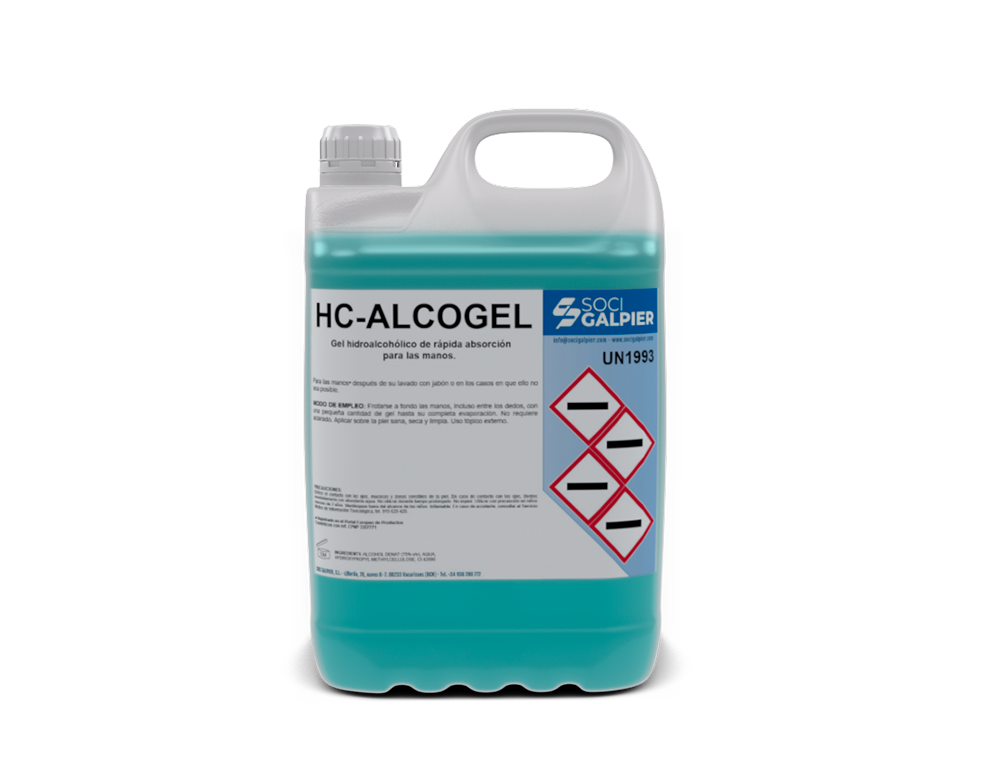 GEL HIDROALCOHOLICO 5 L