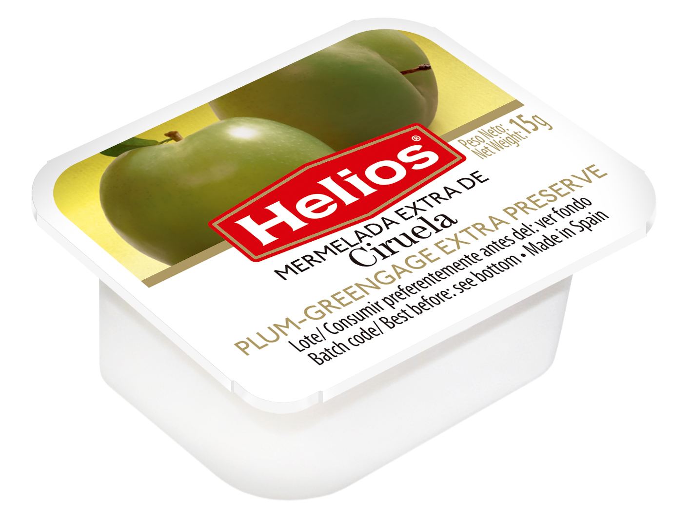 MERMELADA CIRUELA (300U) 15 GR HELIOS