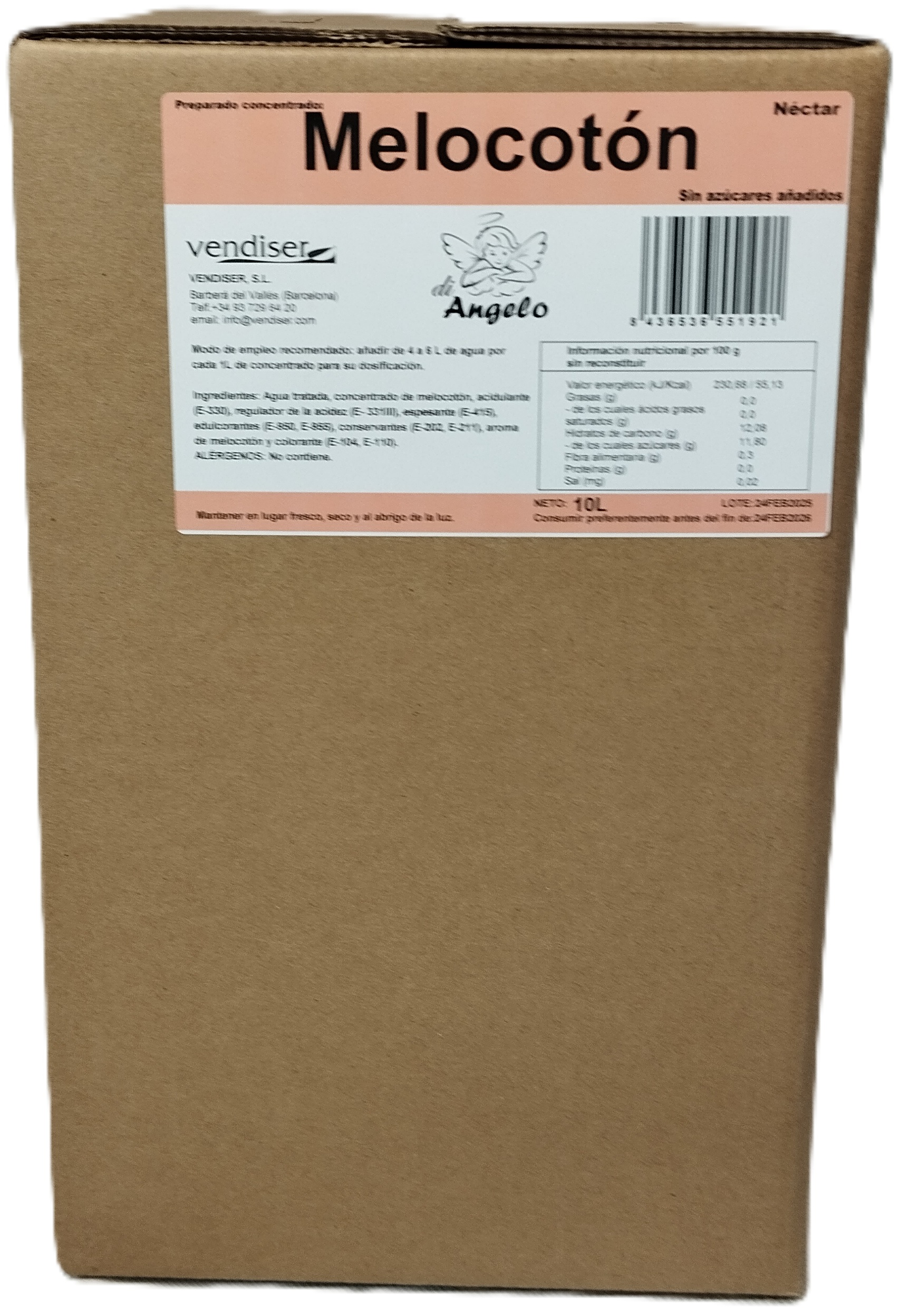 NECTAR MELOCOTON BIB 10 L DI ANGELO