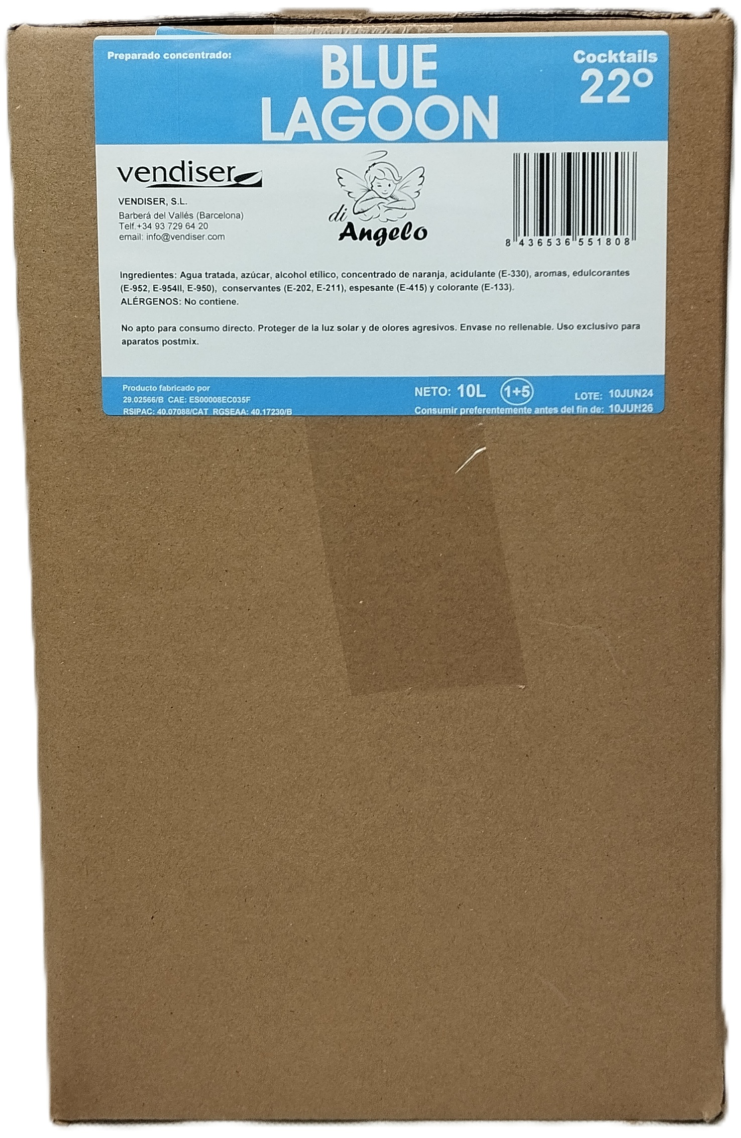 COCKTAIL BLUE LAGOON BIB 10LT