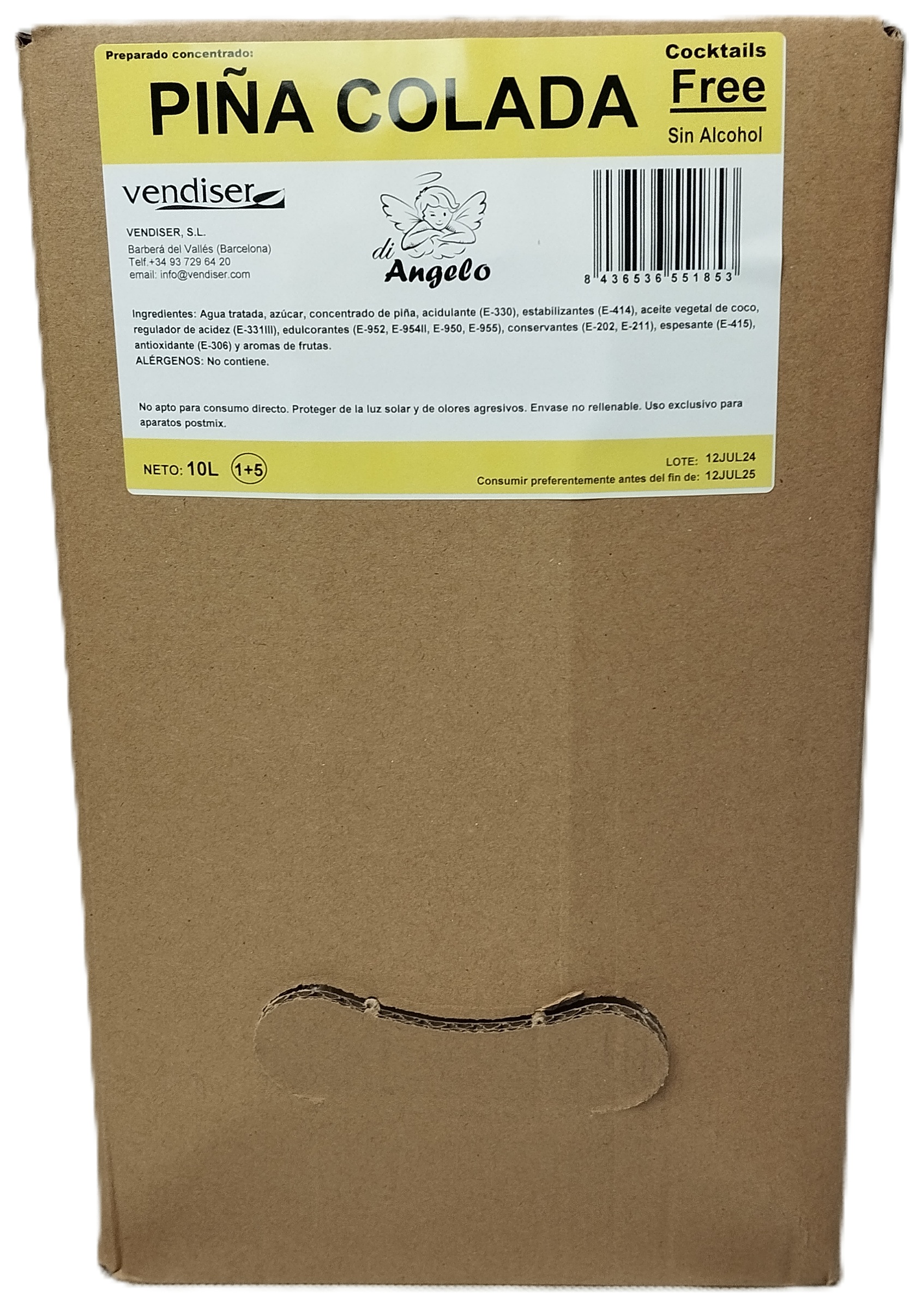 COCKTAIL PIÑA COLADA SIN ALCOHOL BIB 10L