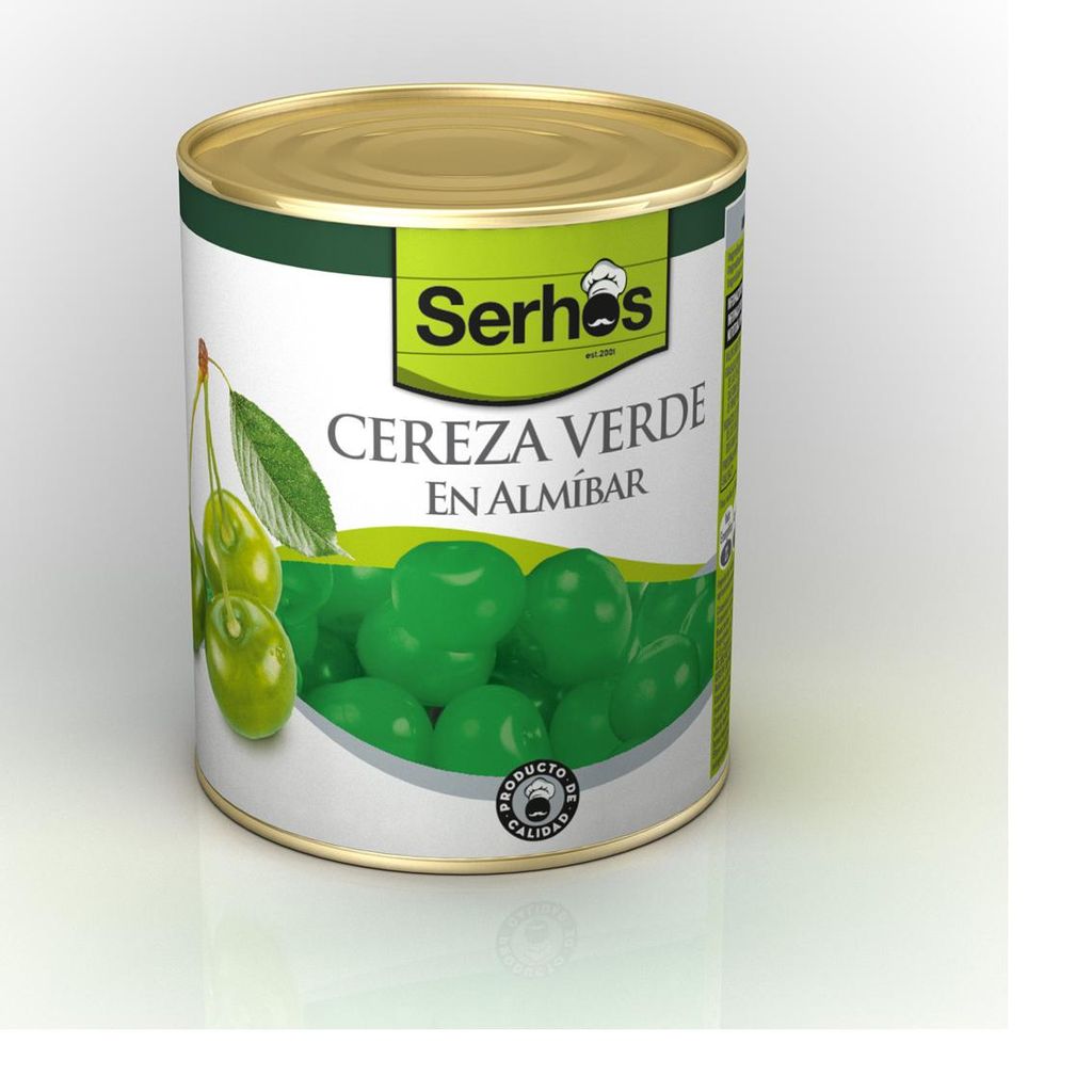 CEREZAS VERDES ALM. LATA 1 KG P.E. 460 G