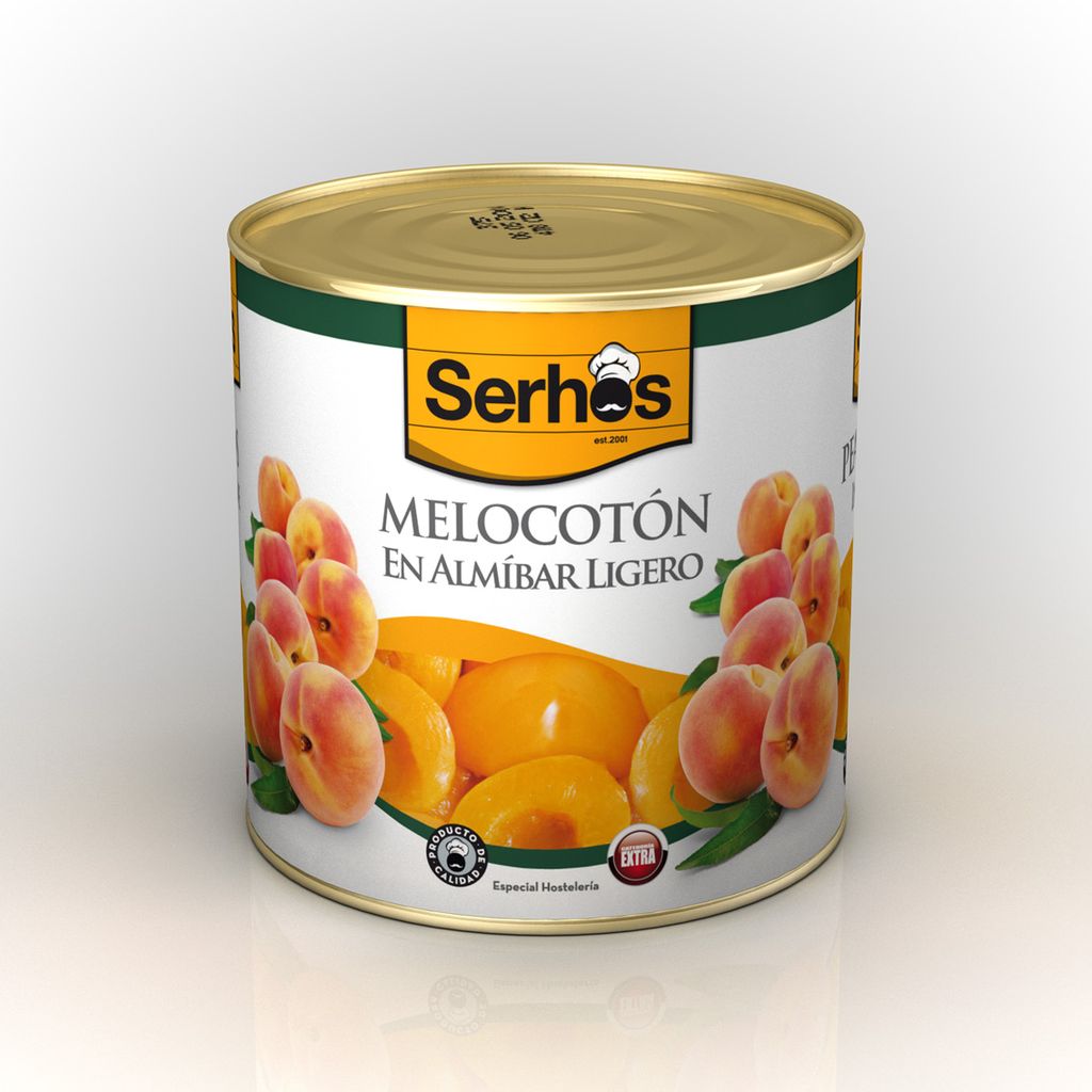 MELOCOTON ALM. 30/40 LATA 3 KG P.E. 1,46 KG SERHOS