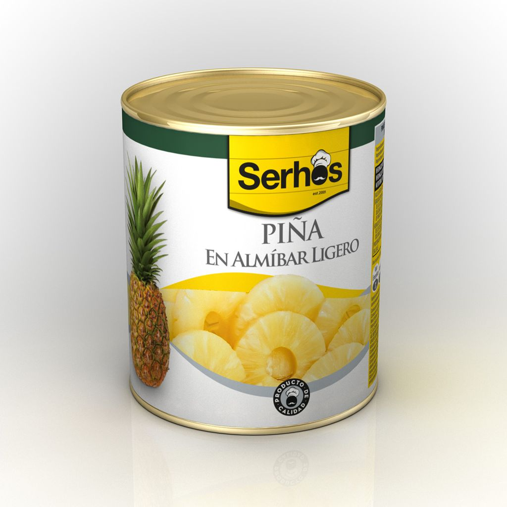 PIÑA ALM. LATA 1 KG P.E. 490 G SERHOS