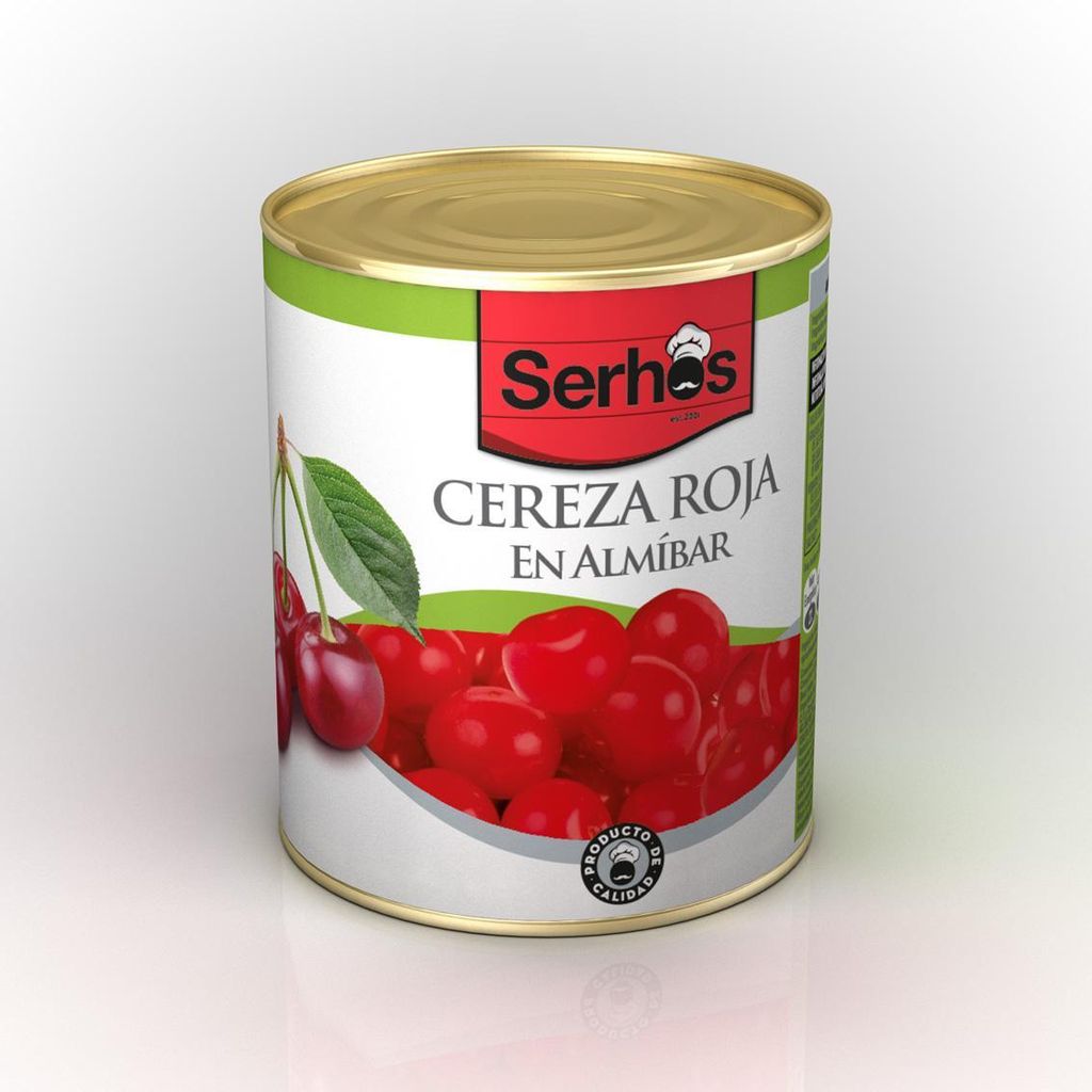 CEREZAS ROJAS ALM. LATA 1 KG P.E. 460 G SERHOS