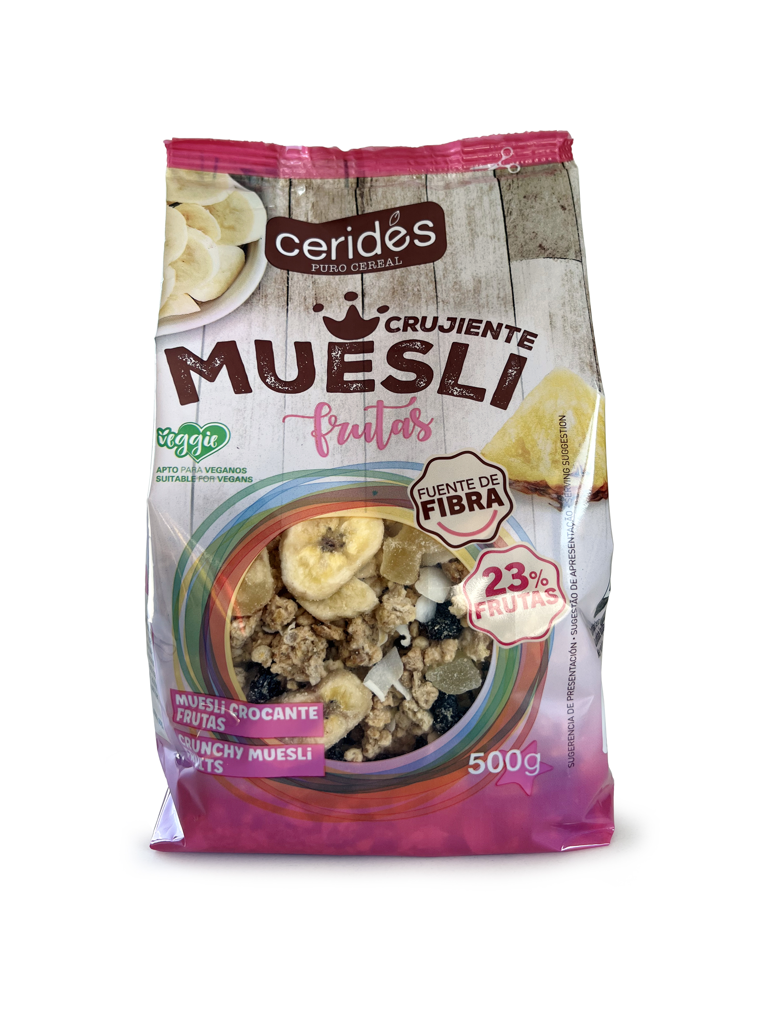 CEREALES MUESLI CR FRUTAS 500GR CERIDES