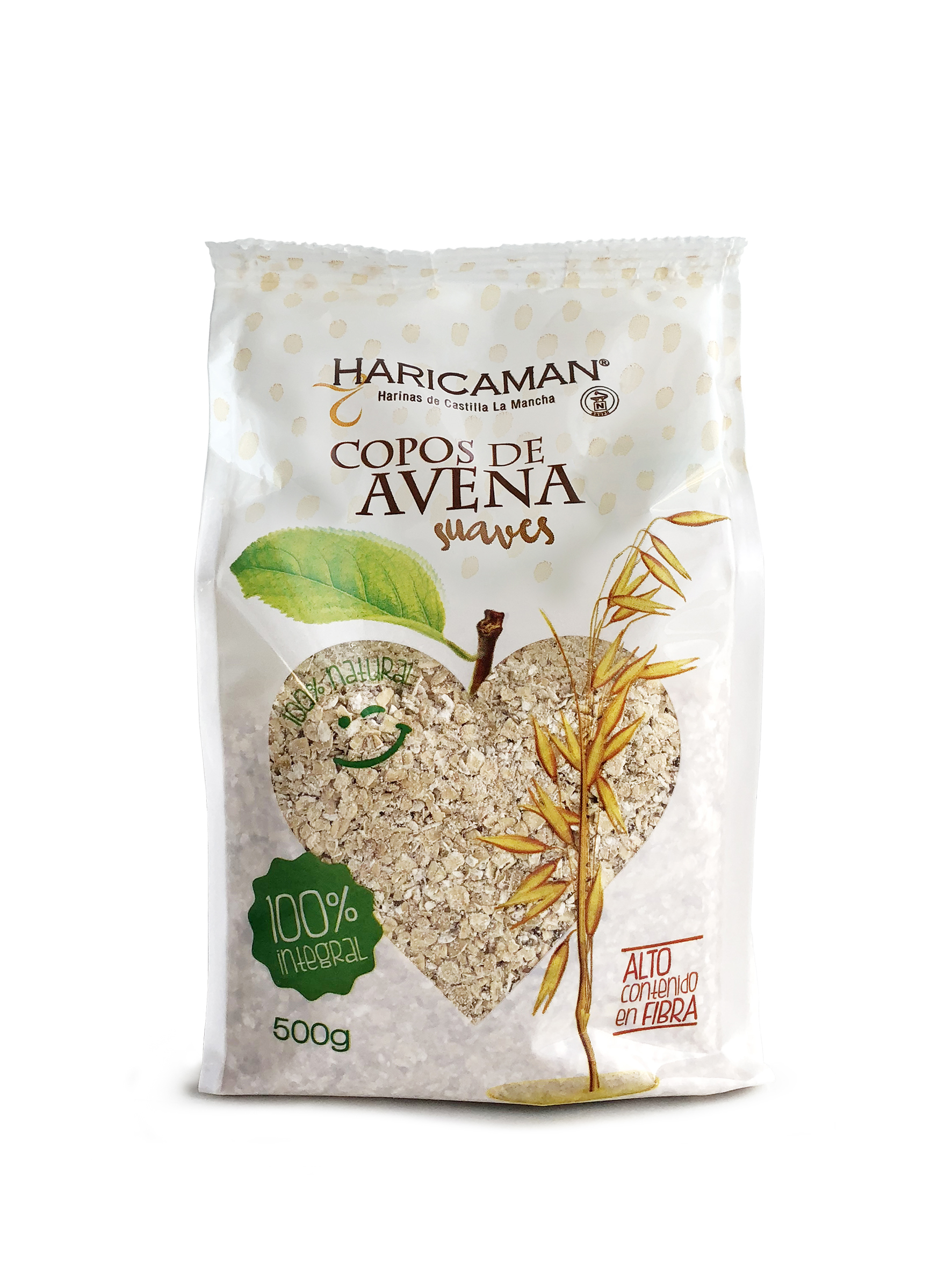 CEREALES COPOS DE AVENA 500GR HARICAMAN