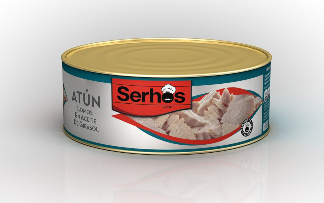ATUN LATA 1 KG P.E. 0,65 KG SERHOS