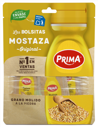 MOSTAZA SOBRES CAJA 100 UD X 4 GR PRIMA