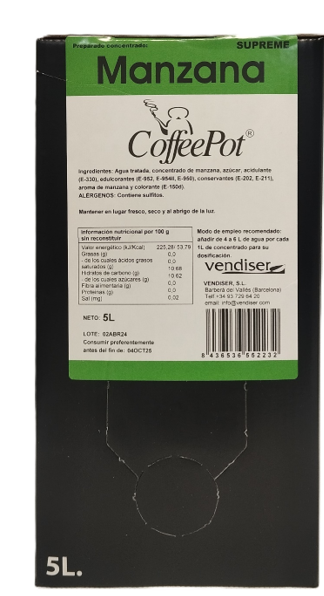 ZUMO MANZANA SUPREME DI ANGELO BIB 5 LT