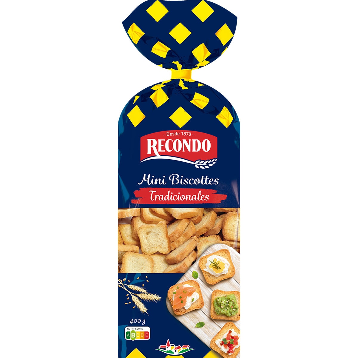 BISCOTES MINI 8 P X 400 GR NATURAL