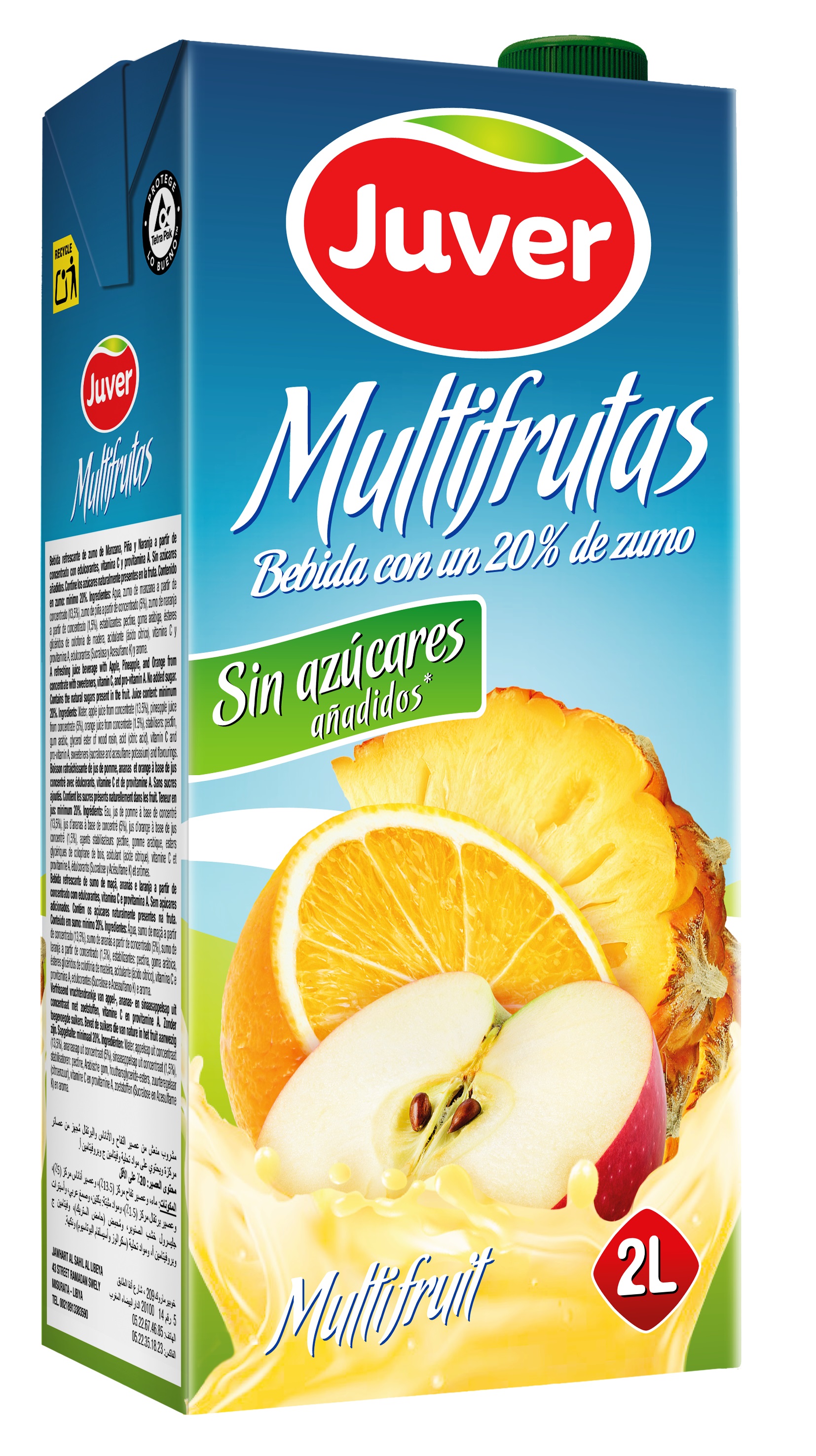 BEBIDA BRICK MULTIFRUTAS (2L X 6UNID) JU