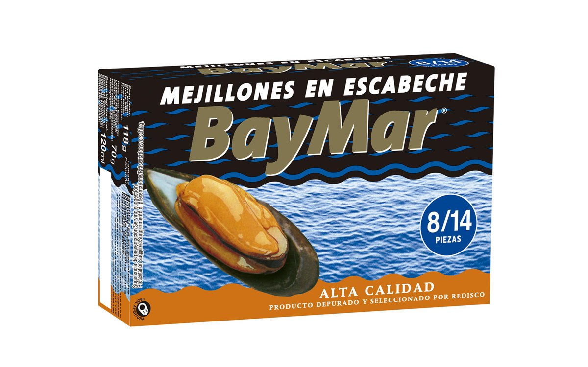 MEJILLONES EN ESCABECHE 14/18 OL-120 BAY