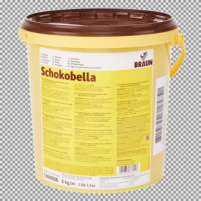 SCHOKOBELLA CHOCOLATE CUBO 6 KG BRAUN