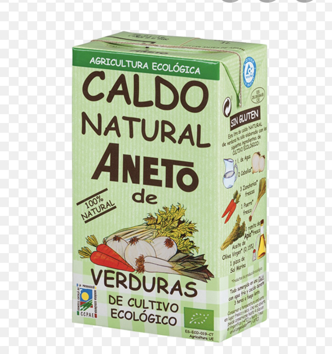 CALDO VEGETAL NATURAL BRICK 1 L. ANETO