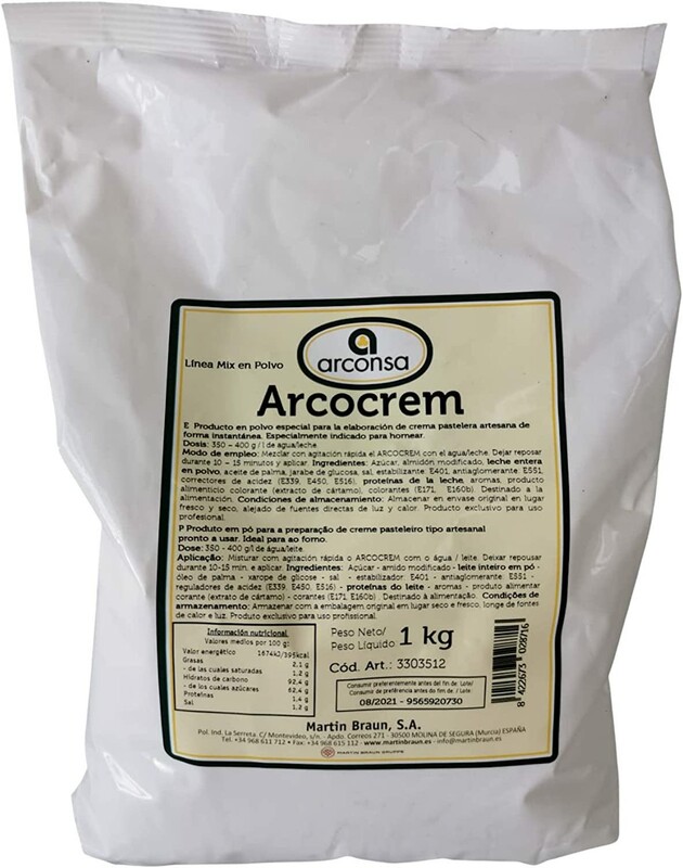 ARCOCREM 1 KG BRAUN (CREMA PASTELERA)