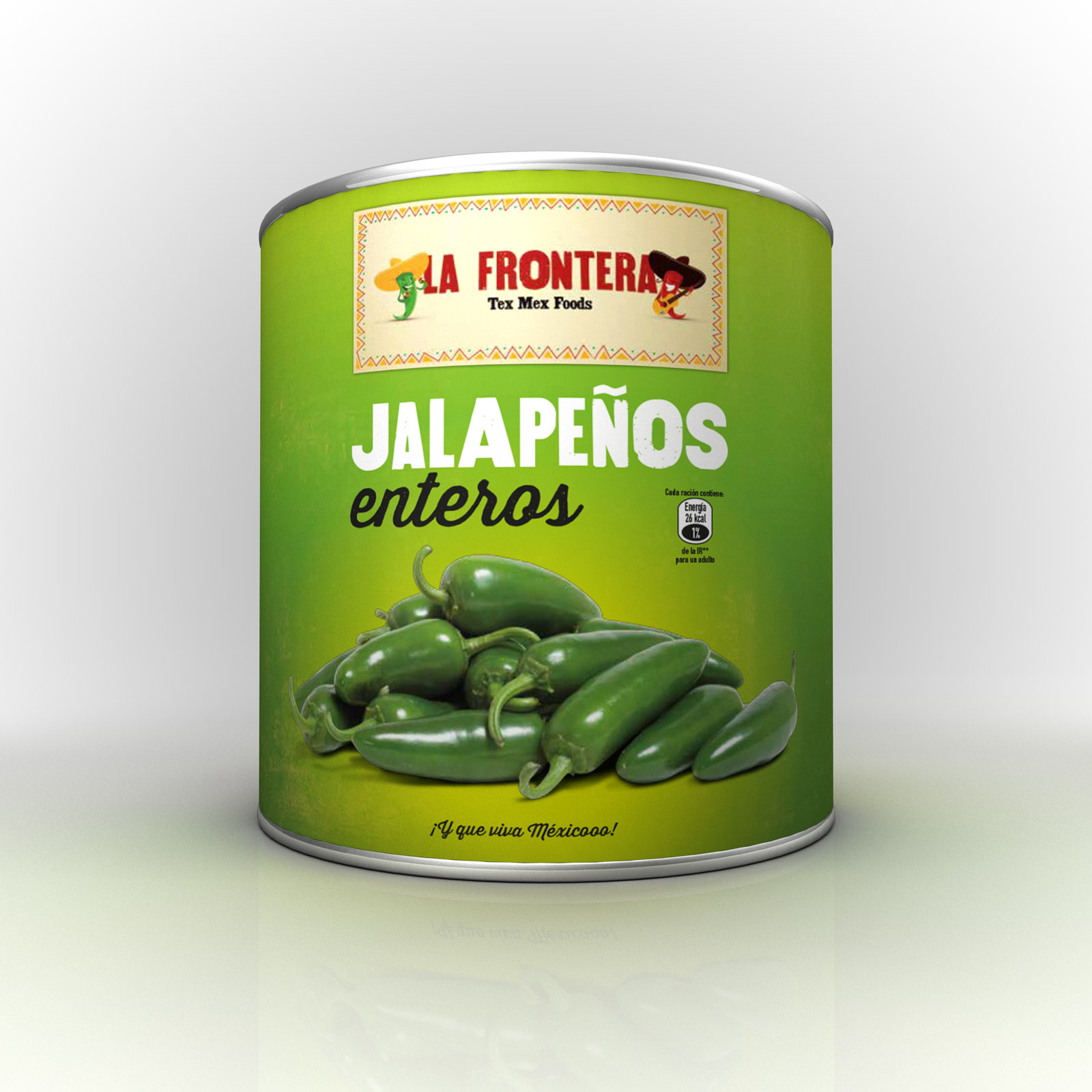 JALAPEÑOS ENTEROS 3KG LA FRONTERA