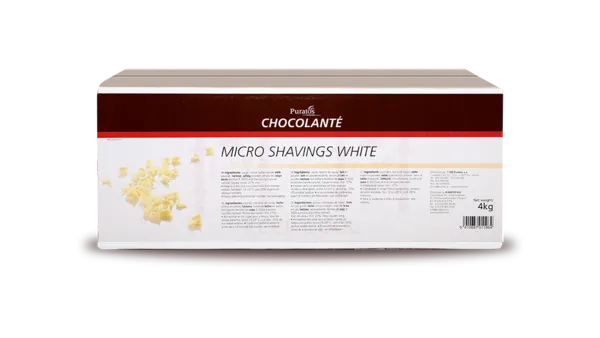 VIRUTAS CHOCOLATE BLANCO (MICRO SHAVINGS) 4KG