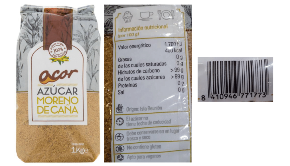 AZUCAR MORENO DE CAÑA BOLSA 1KG ACOR