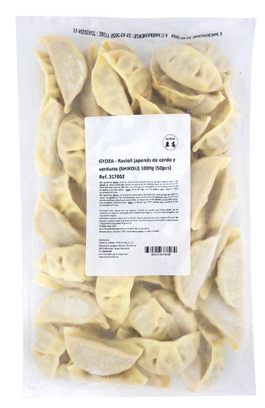 GYOZAS CERDO Y VERDURA 1KG (50 PIEZAS) C