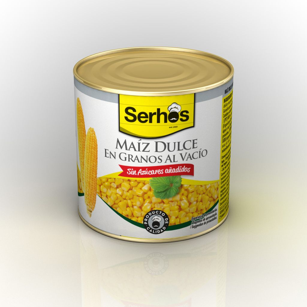 MAIZ DULCE LATA 1/2 KG P.E. 285 G SERHOS