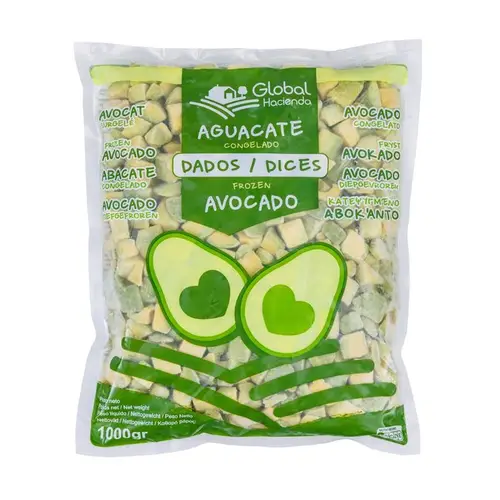 AGUACATE EN DADOS 1KG (15MM) CONG.