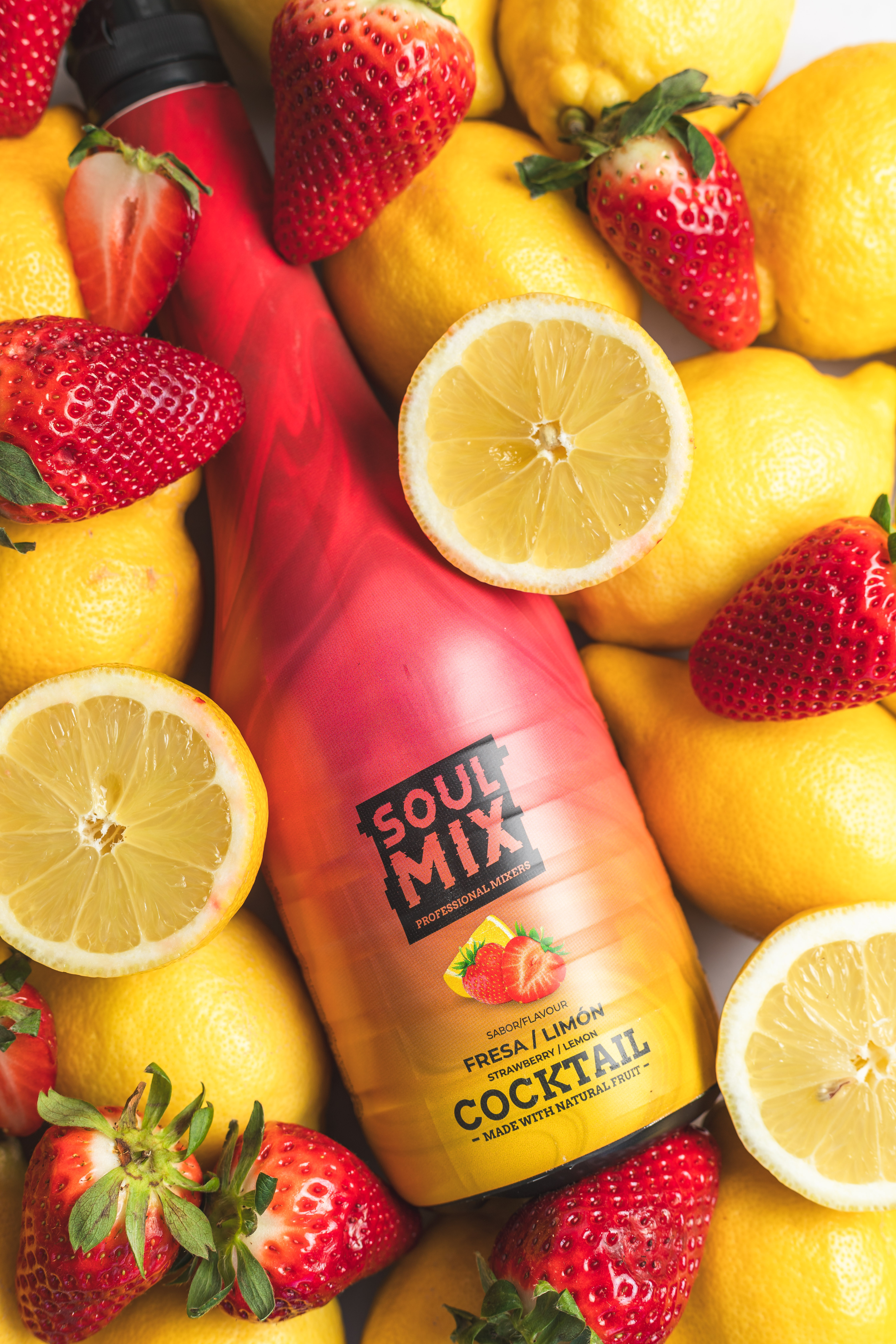 BASE PARA COCKTAIL FRESA LIMON 750ML SOULMIX