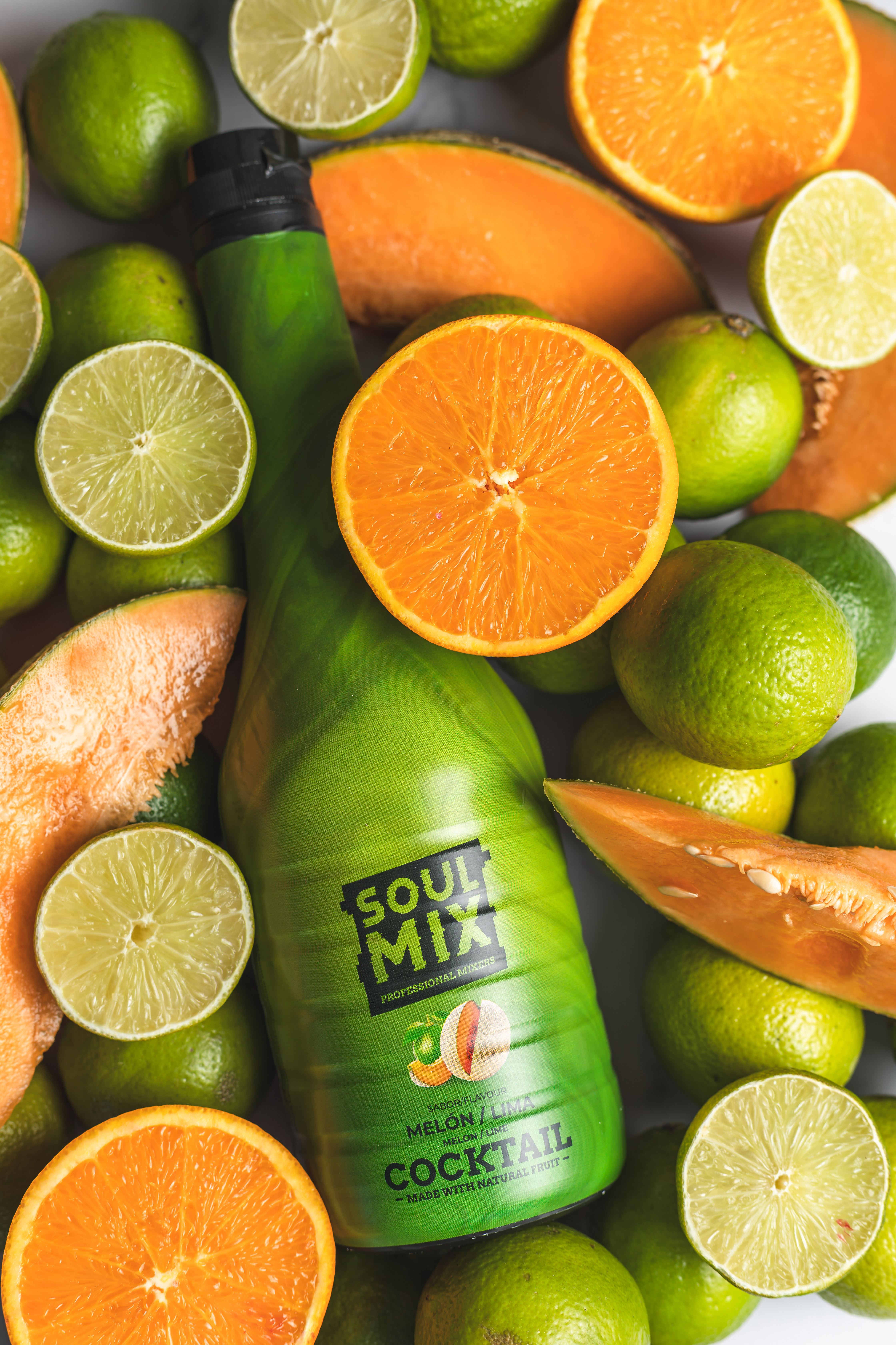 BASE PARA COCKTAIL MELÓN LIMA 750ML SOUL