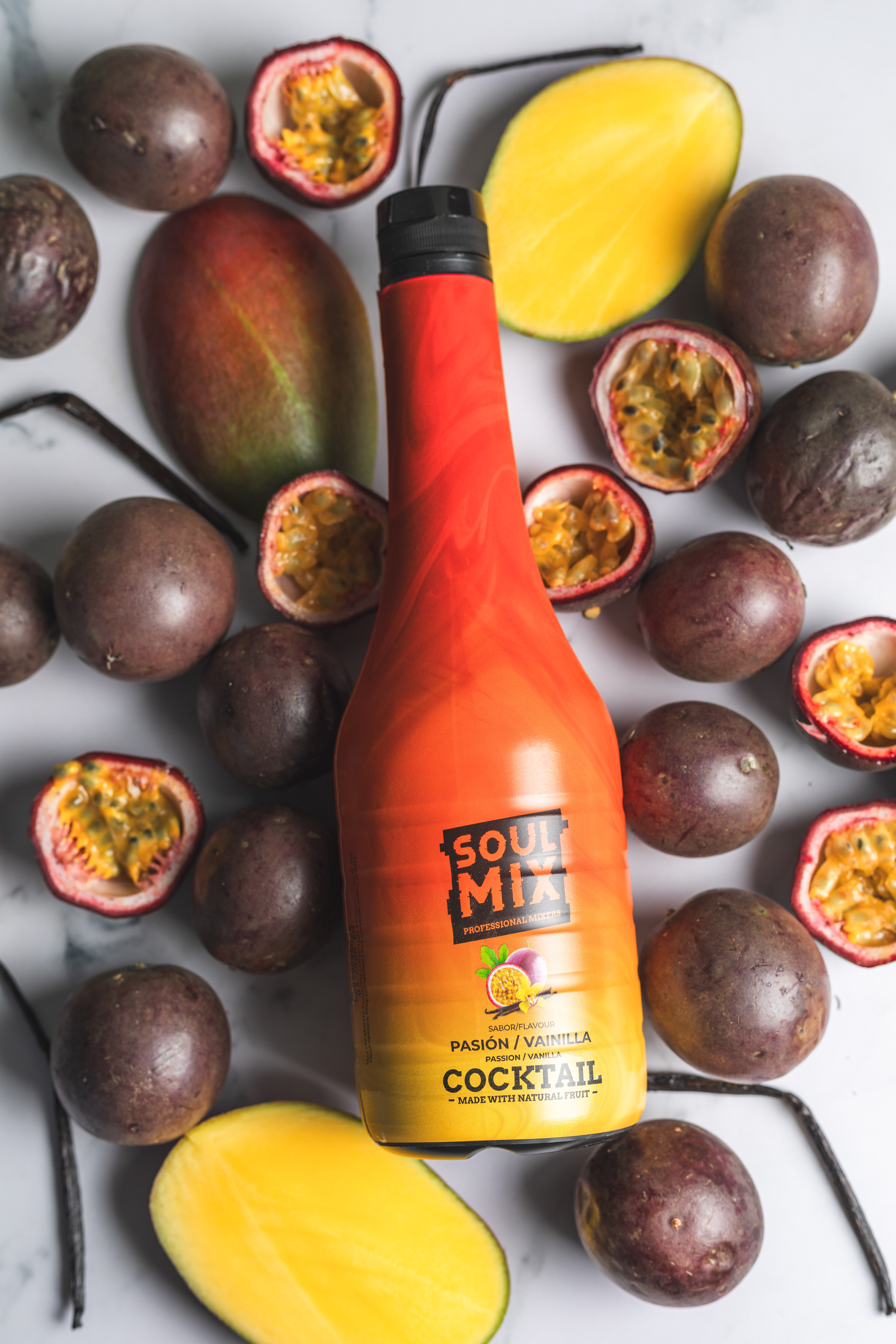 BASE PARA COCKTAIL PASION VAINILLA 750ML