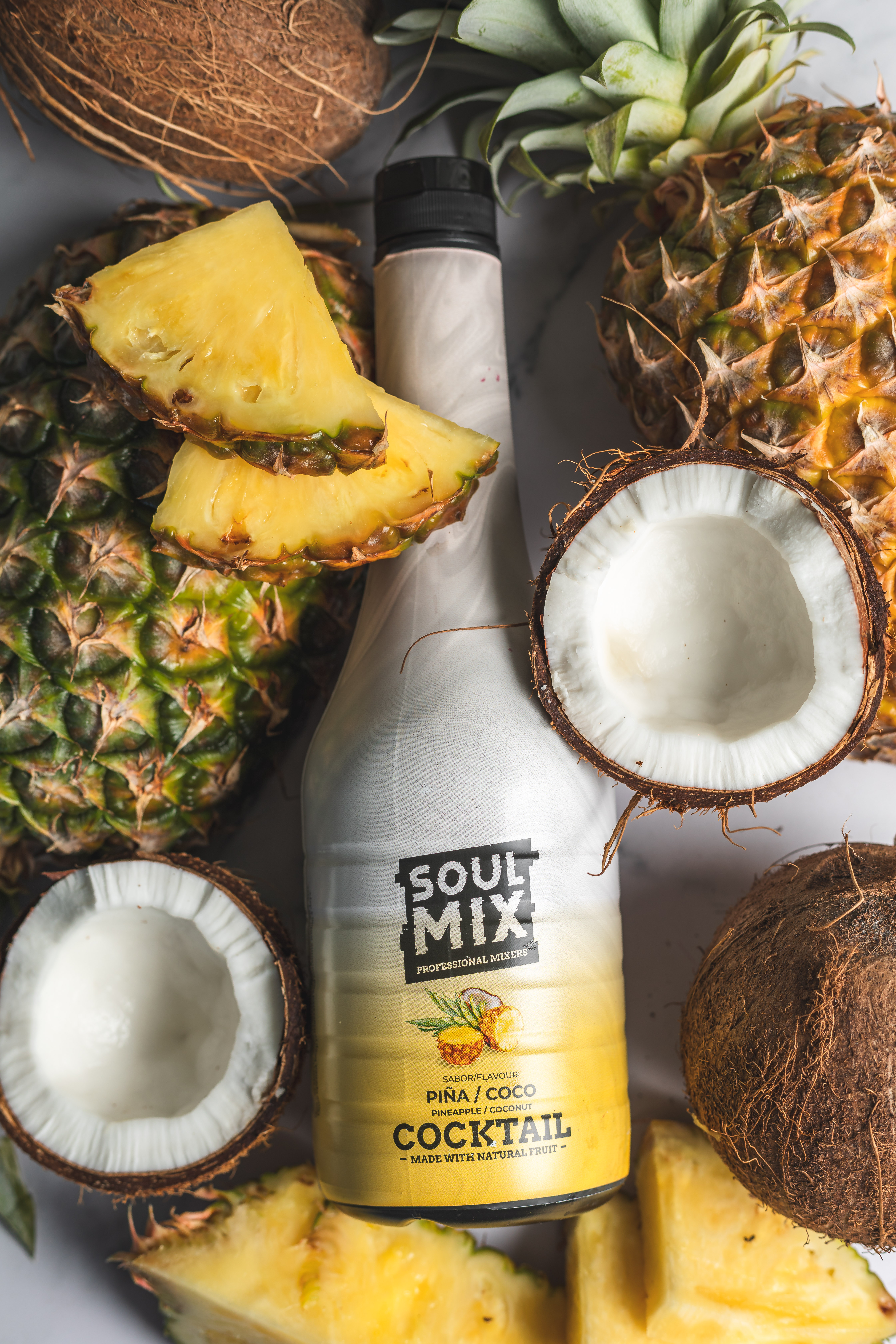 BASE PARA COCKTAIL PIÑA COCO 750ML SOULM